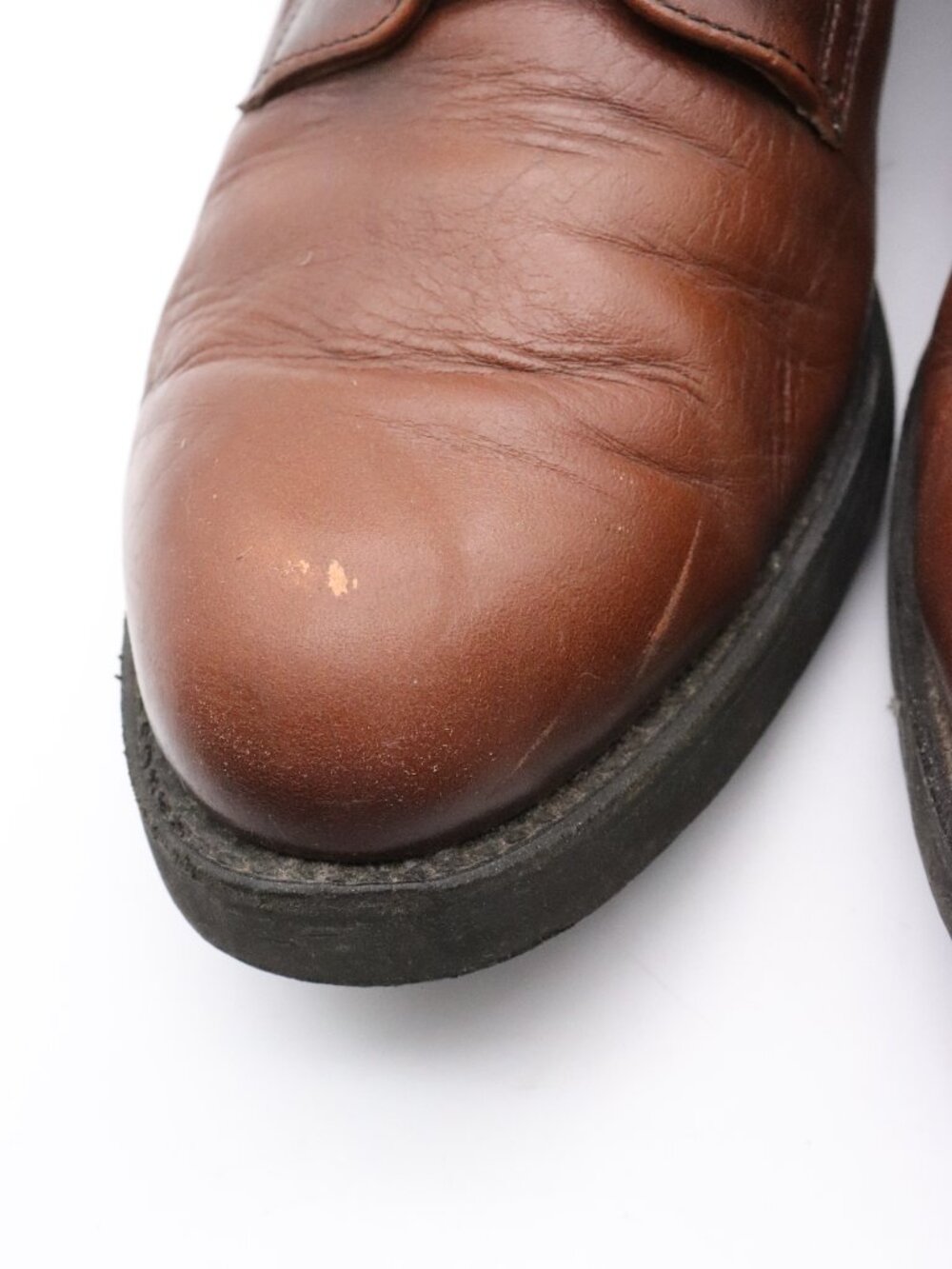 Red Wing USA Postman Brown Leather Work Shoes Men's Size 13 B Lace Up - Picture 10 of 13